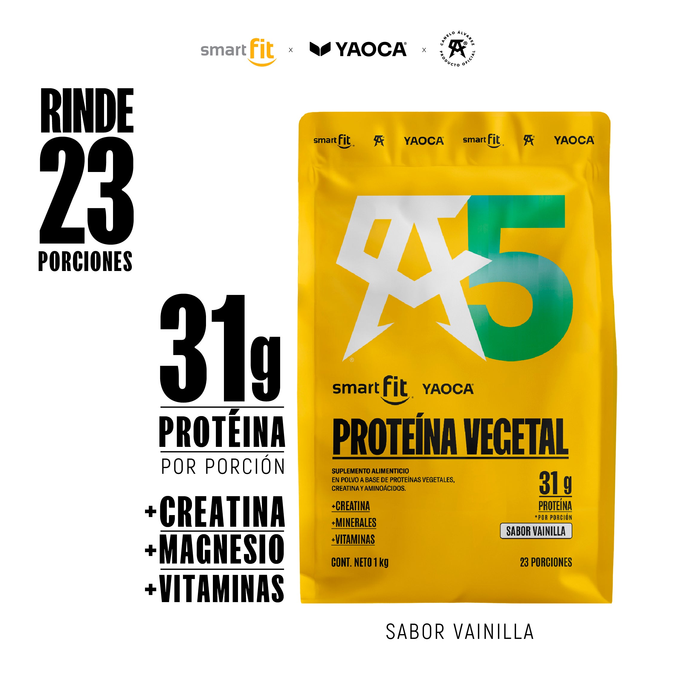 Proteína Vegetal Sabor Vainilla 1 kg